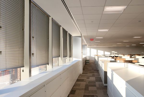 commercial office with custom window blinds in Scottsdale AZ and Boerne TX